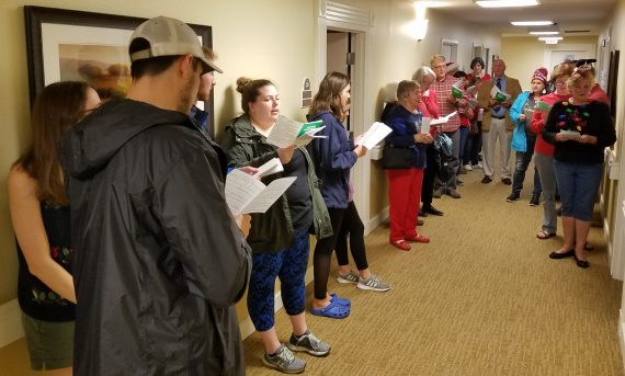 Christmas caroling 2019