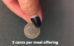 5 cents per meal